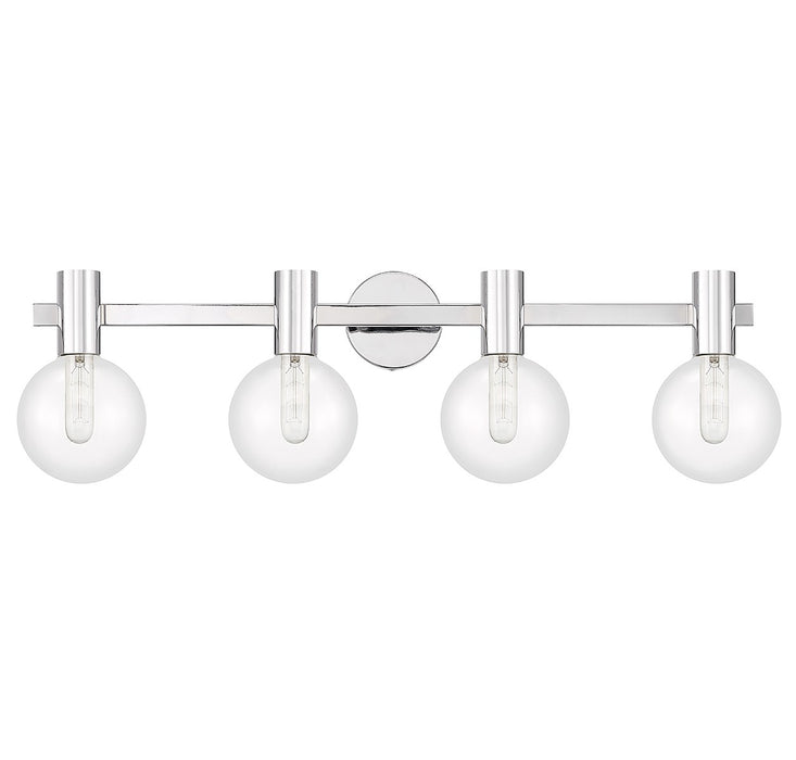 Savoy House 8-3076-4-11 Four Light Bathroom Vanity, Chrome