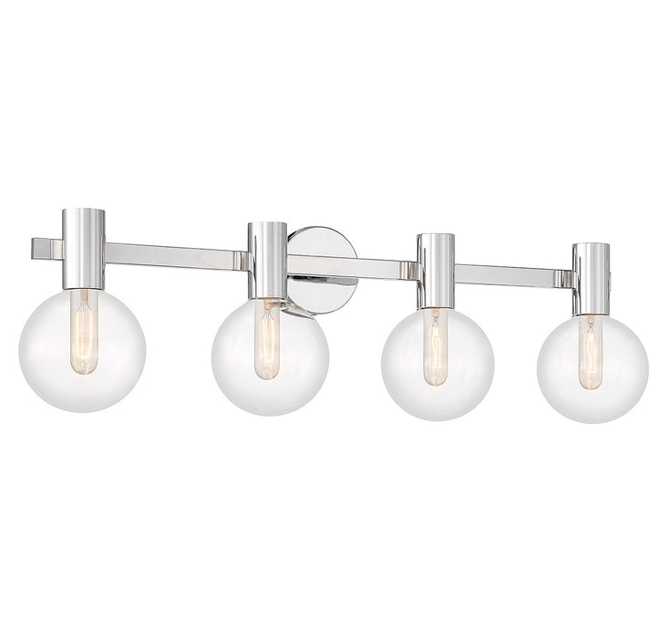 Savoy House 8-3076-4-11 Four Light Bathroom Vanity, Chrome