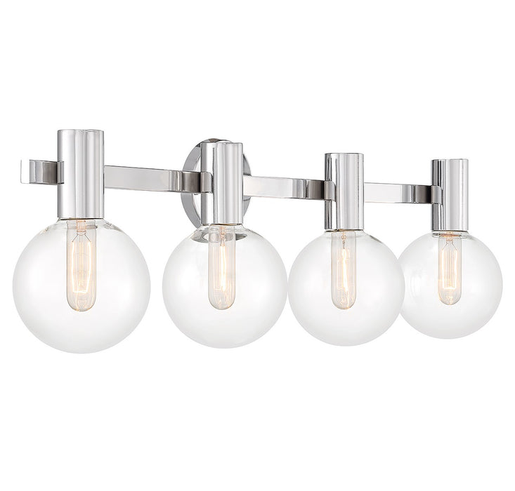 Savoy House 8-3076-4-11 Four Light Bathroom Vanity, Chrome