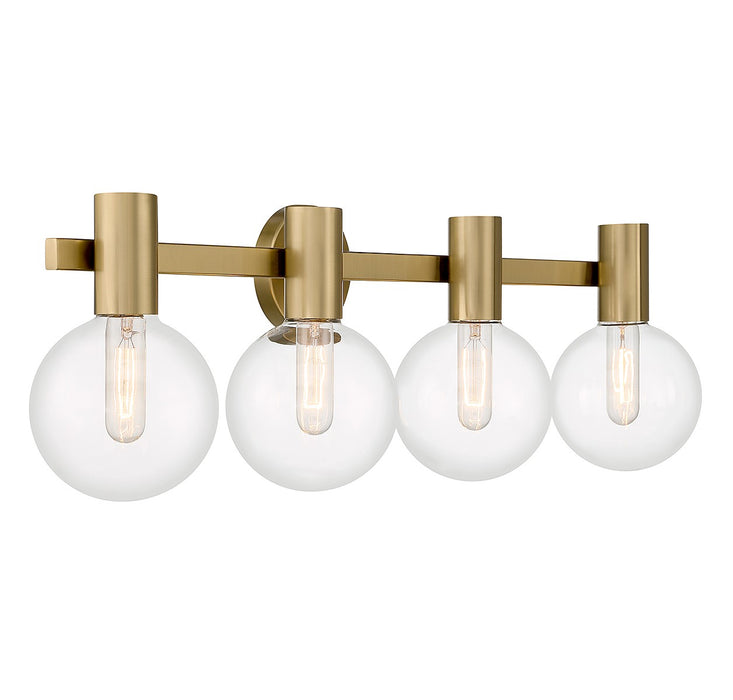 Savoy House 8-3076-4-322 Four Light Bathroom Vanity, Warm Brass