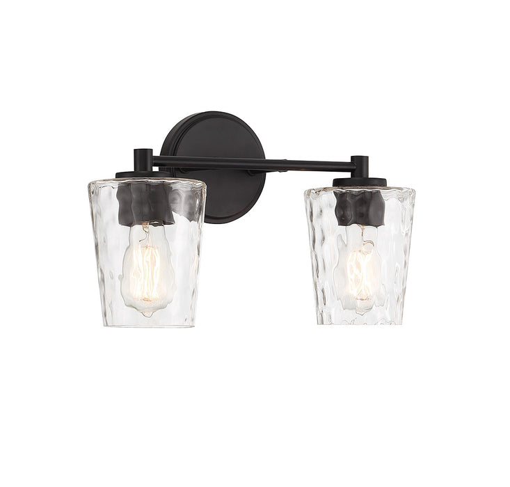 Savoy House 8-5606-2-BK Two Light Bathroom Vanity, Matte Black