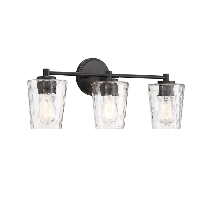 Savoy House 8-5606-3-BK Three Light Bathroom Vanity, Matte Black