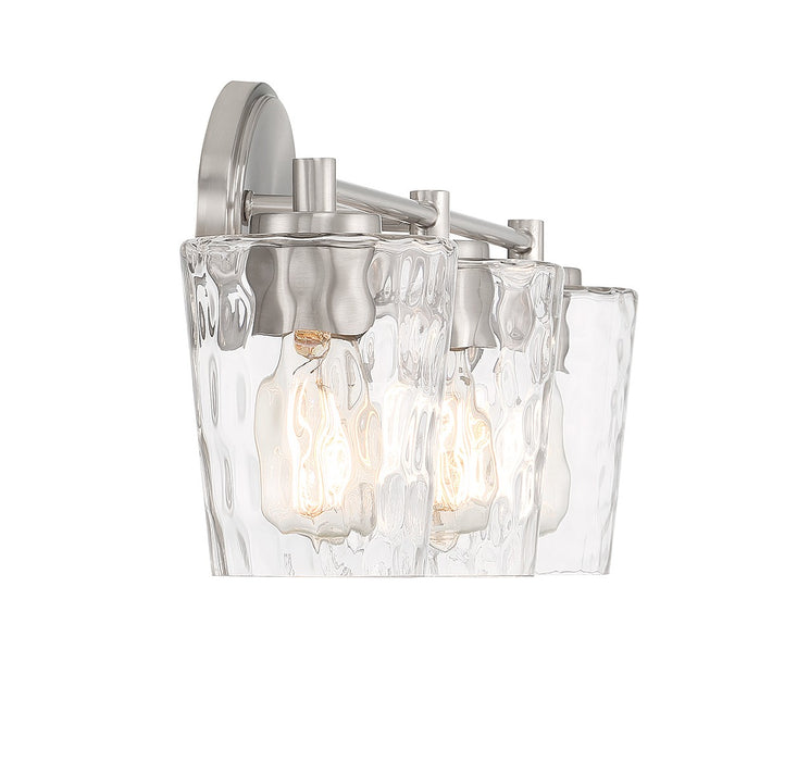 Savoy House 8-5606-3-SN Three Light Bathroom Vanity, Satin Nickel