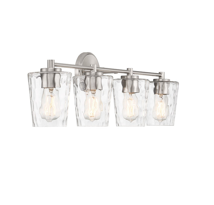 Savoy House 8-5606-4-SN Four Light Bathroom Vanity, Satin Nickel