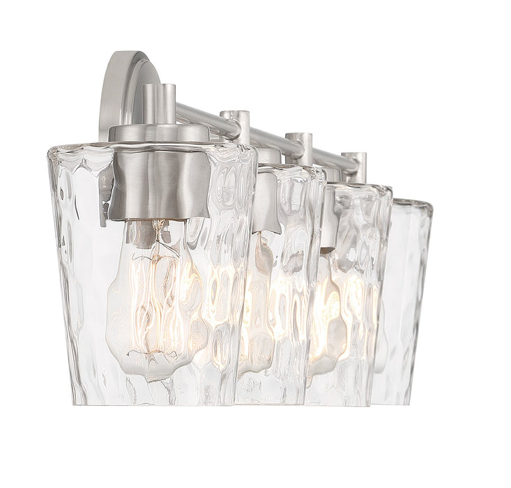 Savoy House 8-5606-4-SN Four Light Bathroom Vanity, Satin Nickel