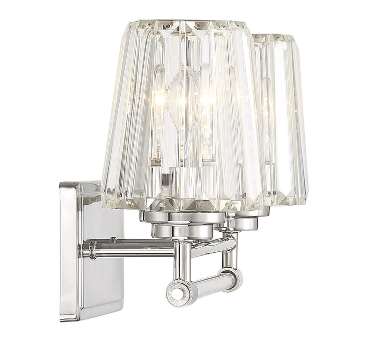 Savoy House 8-6001-2-109 Two Light Bathroom Vanity, Polished Nickel