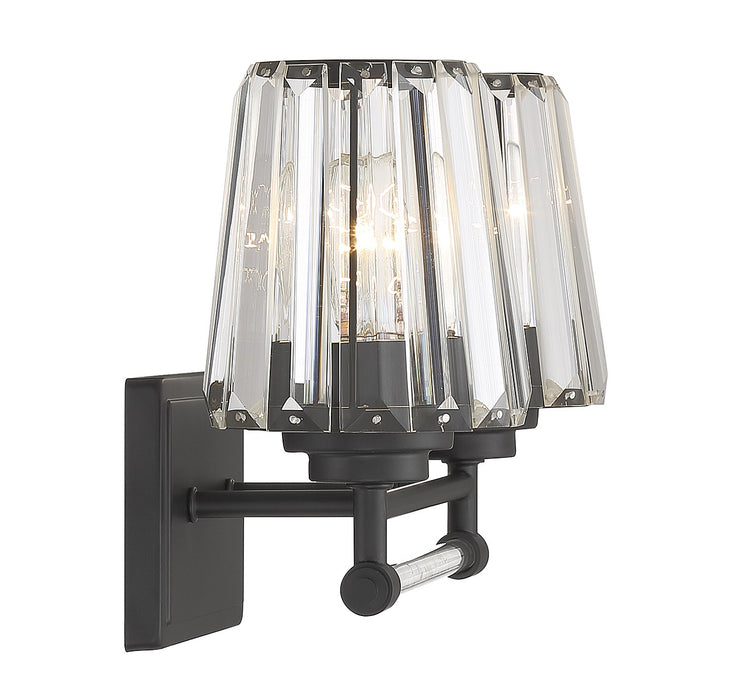 Savoy House 8-6001-2-BK Two Light Bathroom Vanity, Matte Black
