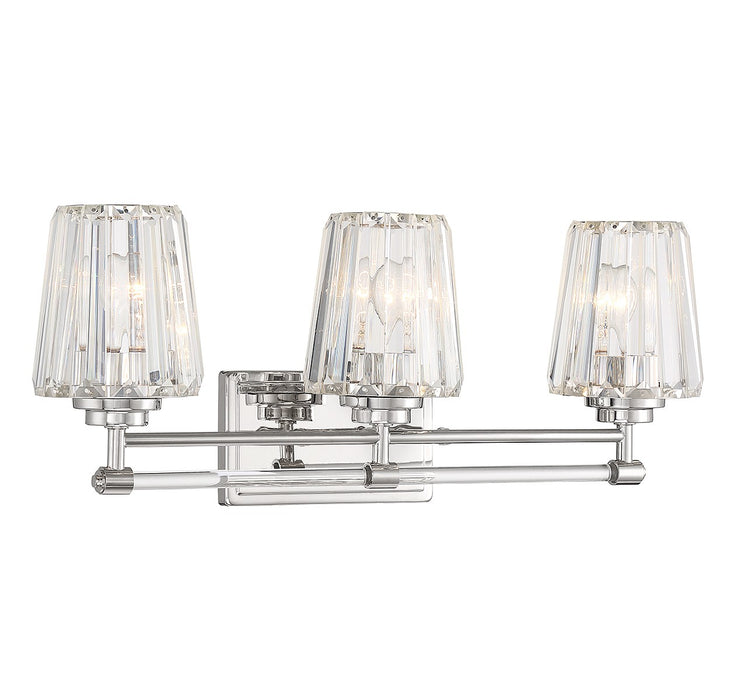 Savoy House 8-6001-3-109 Three Light Bathroom Vanity, Polished Nickel