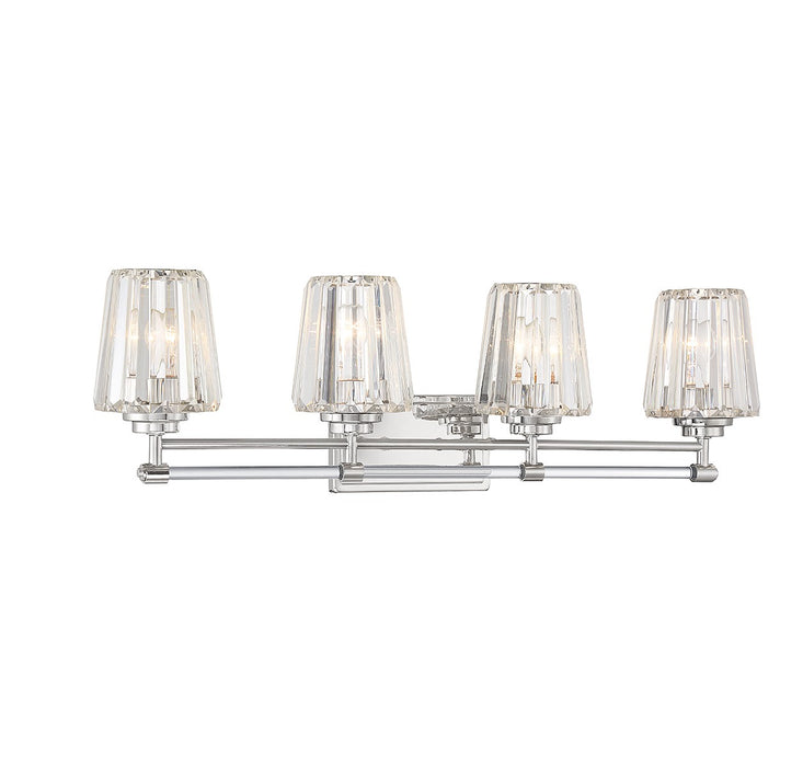 Savoy House 8-6001-4-109 Four Light Bathroom Vanity, Polished Nickel