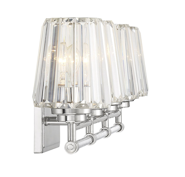 Savoy House 8-6001-4-109 Four Light Bathroom Vanity, Polished Nickel