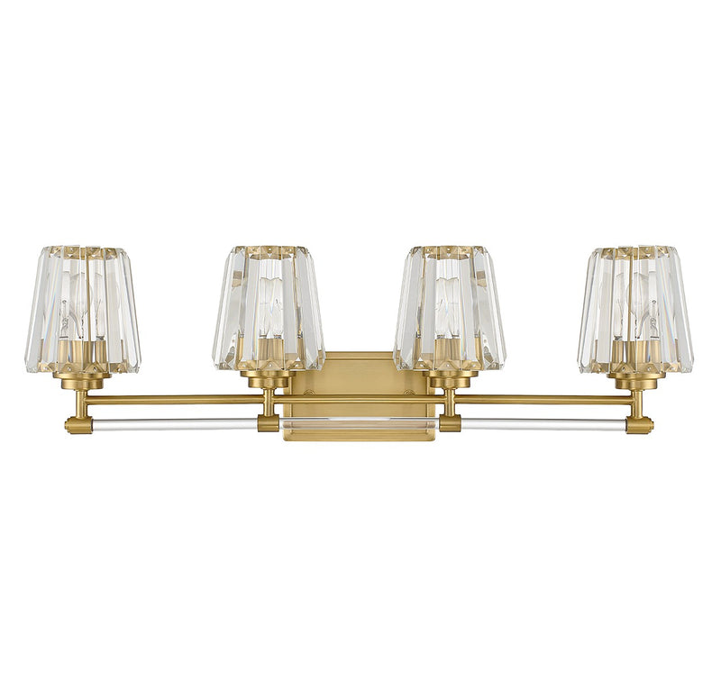 Savoy House 8-6001-4-322 Four Light Bathroom Vanity, Warm Brass