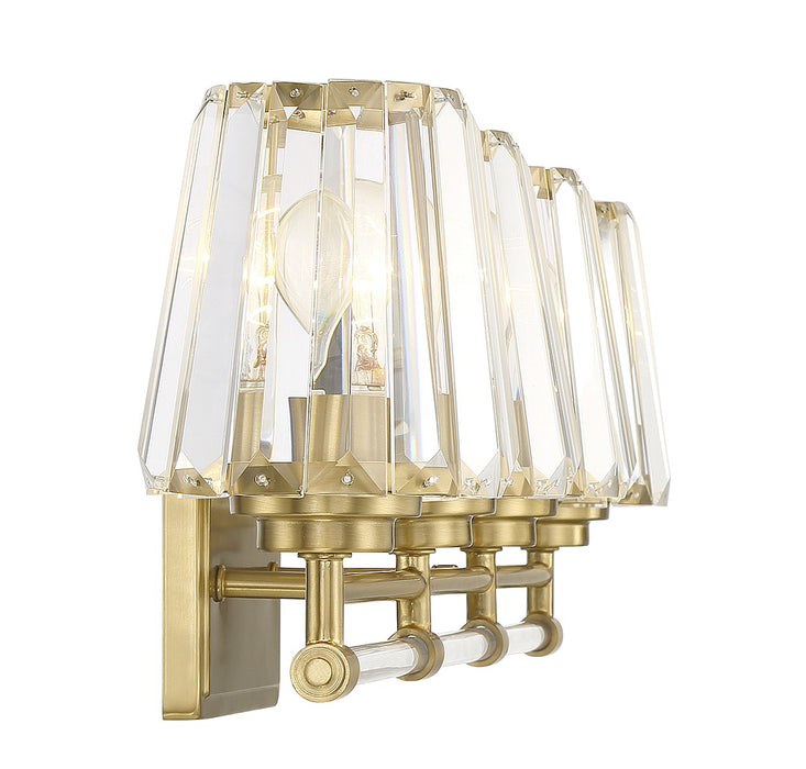 Savoy House 8-6001-4-322 Four Light Bathroom Vanity, Warm Brass