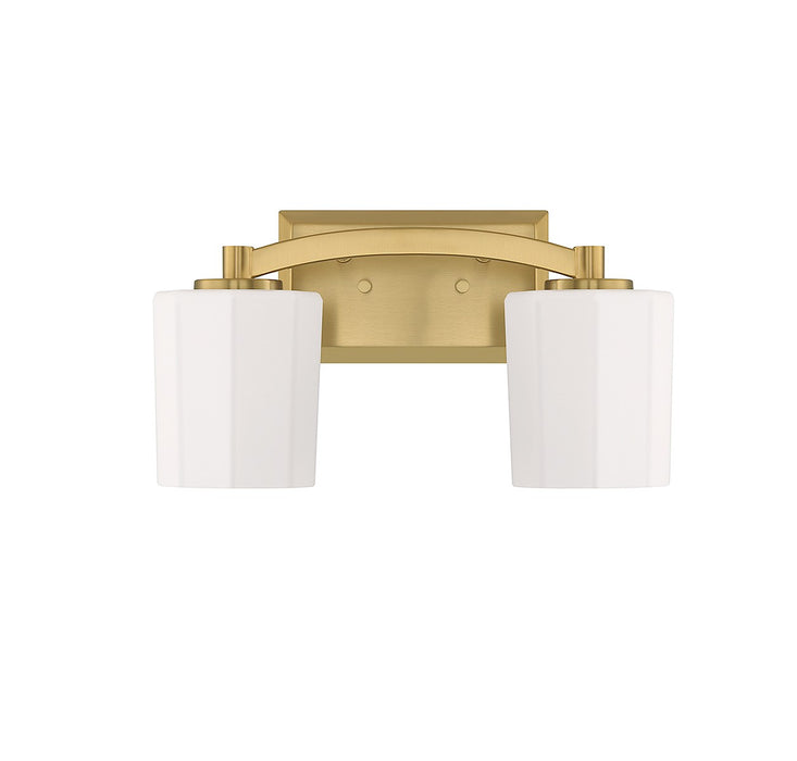 Savoy House 8-7710-2-322 Two Light Bathroom Vanity, Warm Brass