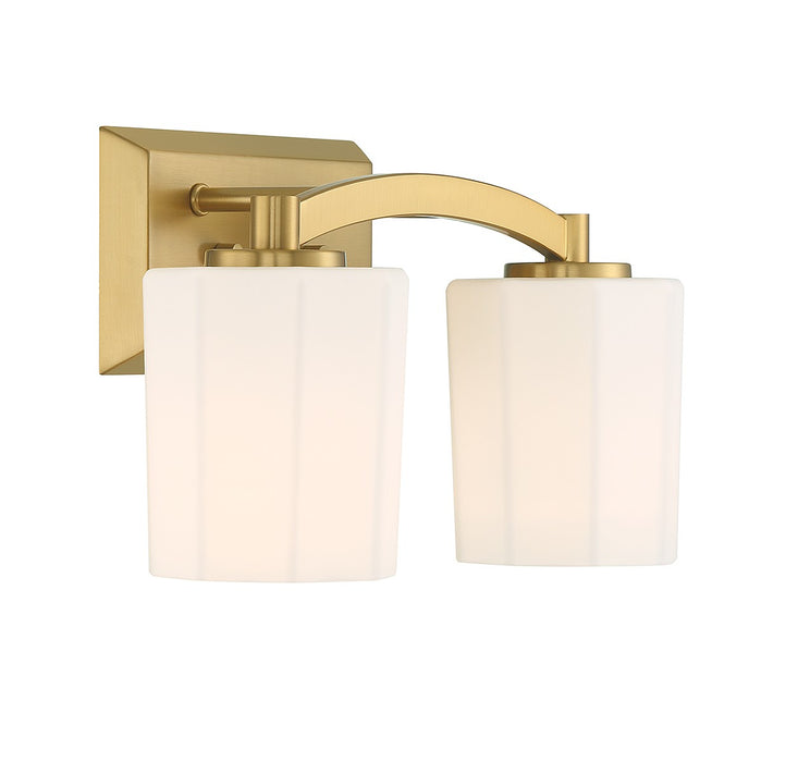 Savoy House 8-7710-2-322 Two Light Bathroom Vanity, Warm Brass