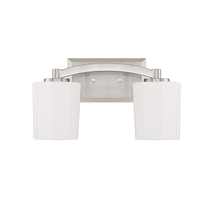 Savoy House 8-7710-2-SN Two Light Bathroom Vanity, Satin Nickel