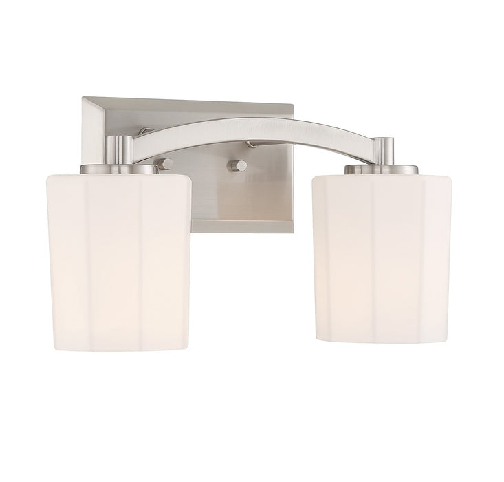 Savoy House 8-7710-2-SN Two Light Bathroom Vanity, Satin Nickel
