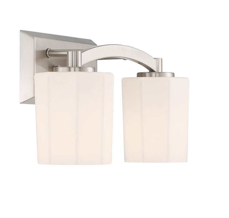 Savoy House 8-7710-2-SN Two Light Bathroom Vanity, Satin Nickel