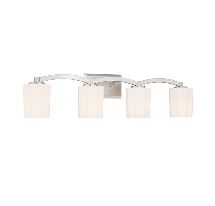 Savoy House 8-7710-4-SN Four Light Bathroom Vanity, Satin Nickel
