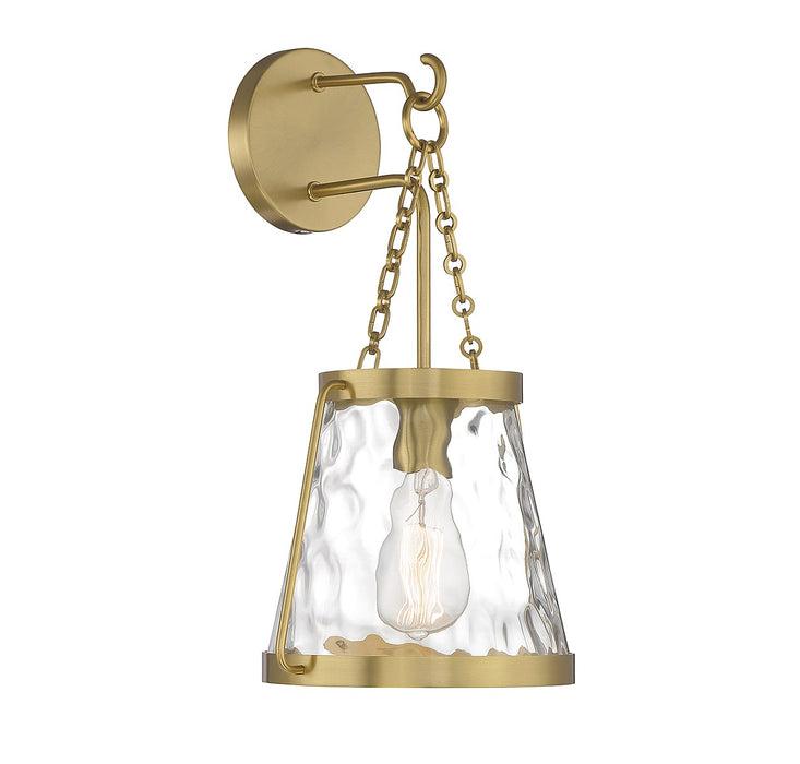 Savoy House 9-1801-1-322 One Light Wall Sconce, Warm Brass