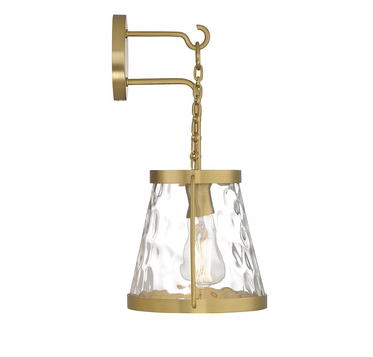 Savoy House 9-1801-1-322 One Light Wall Sconce, Warm Brass