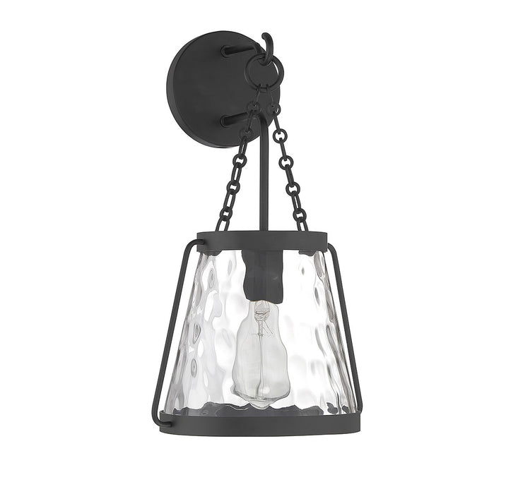 Savoy House 9-1801-1-89 One Light Wall Sconce, Matte Black