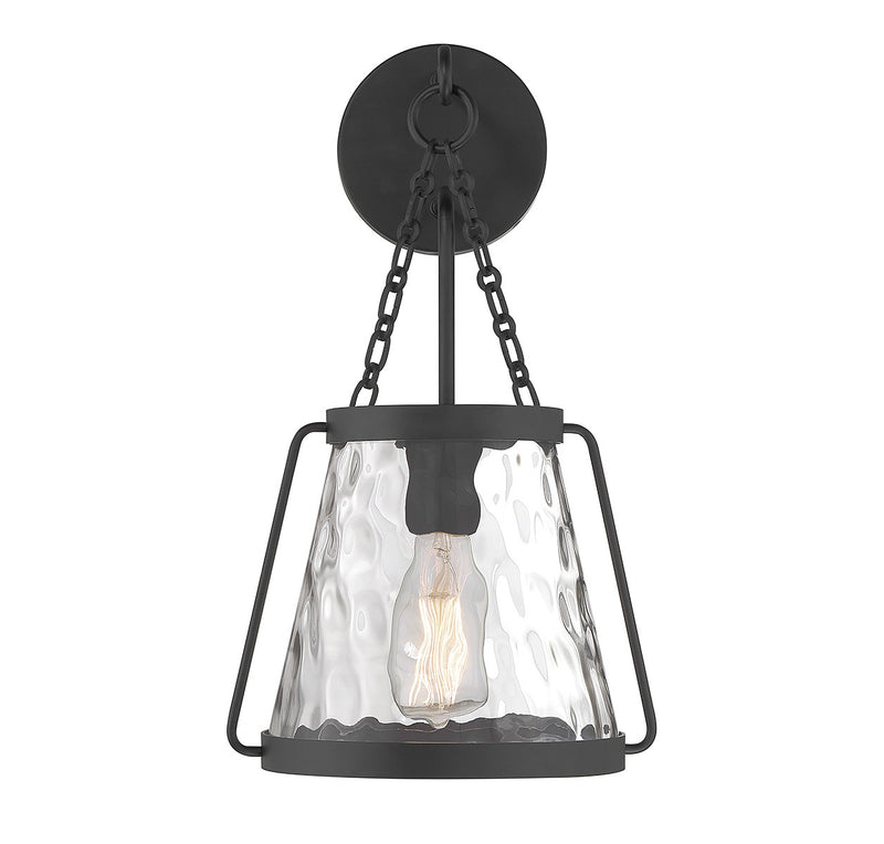 Savoy House 9-1801-1-89 One Light Wall Sconce, Matte Black