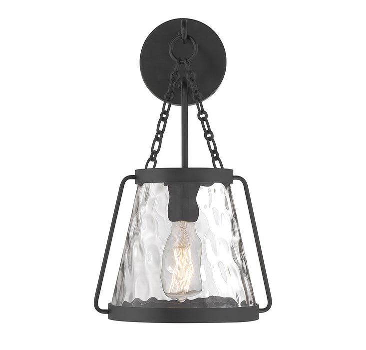 Savoy House 9-1801-1-89 One Light Wall Sconce, Matte Black