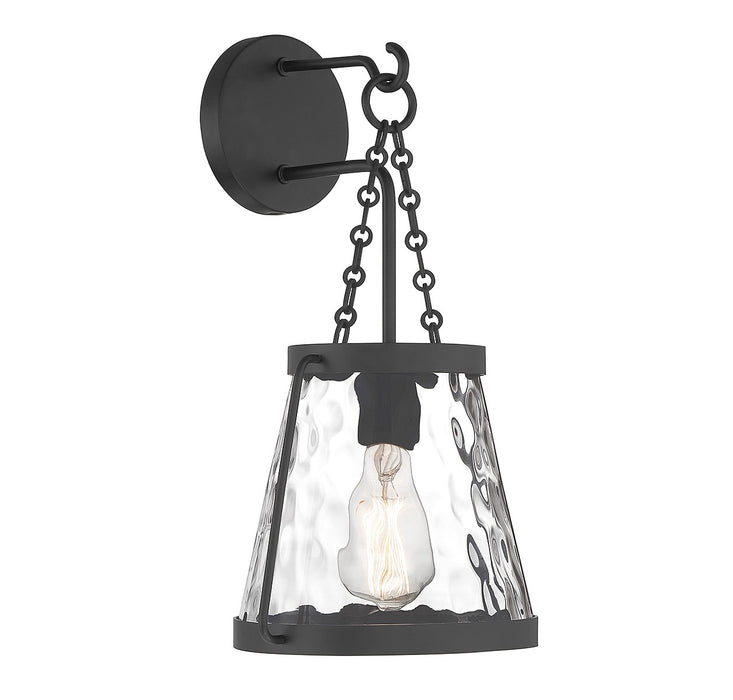 Savoy House 9-1801-1-89 One Light Wall Sconce, Matte Black