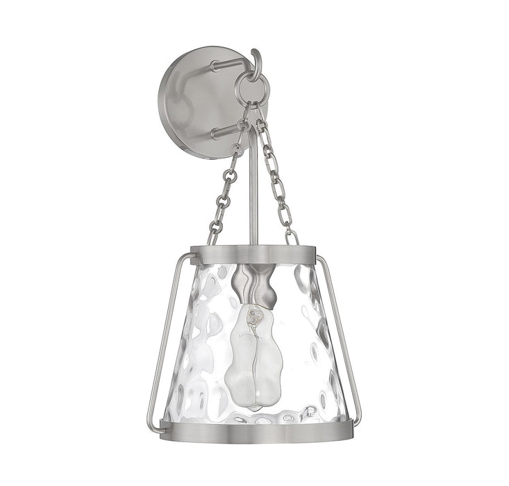 Savoy House 9-1801-1-SN One Light Wall Sconce, Satin Nickel