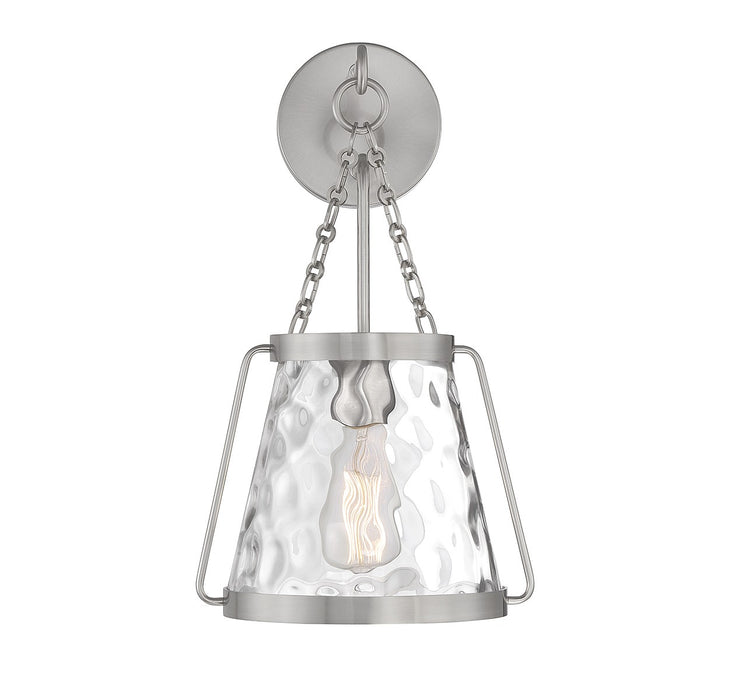 Savoy House 9-1801-1-SN One Light Wall Sconce, Satin Nickel