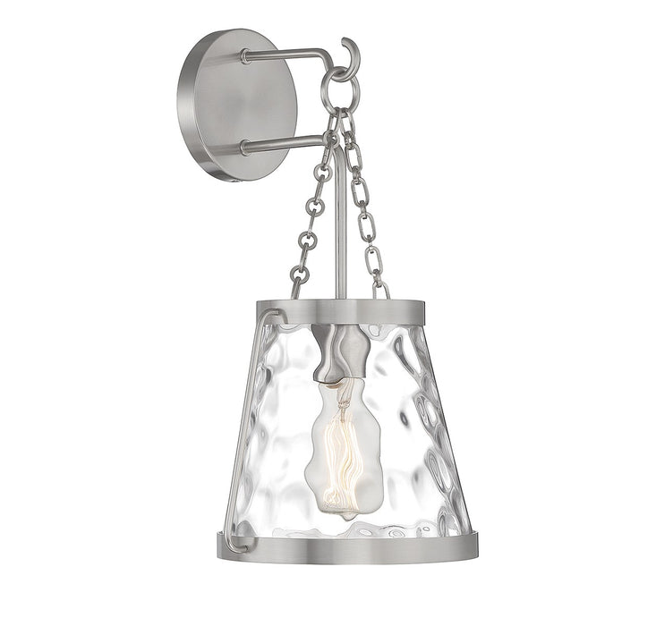 Savoy House 9-1801-1-SN One Light Wall Sconce, Satin Nickel