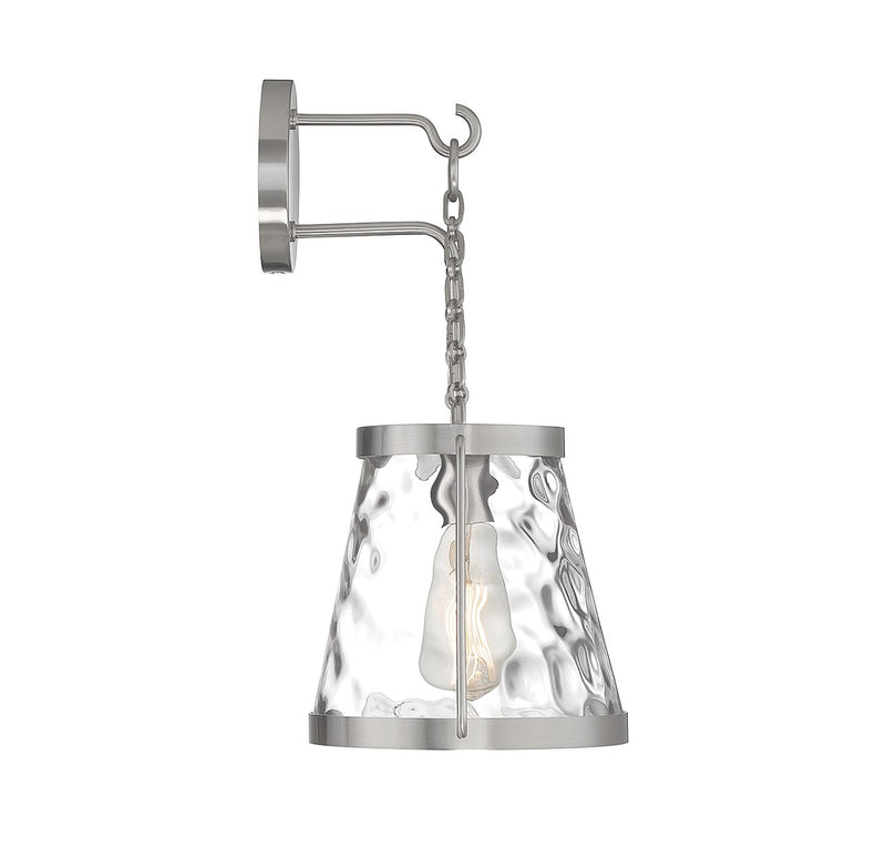 Savoy House 9-1801-1-SN One Light Wall Sconce, Satin Nickel