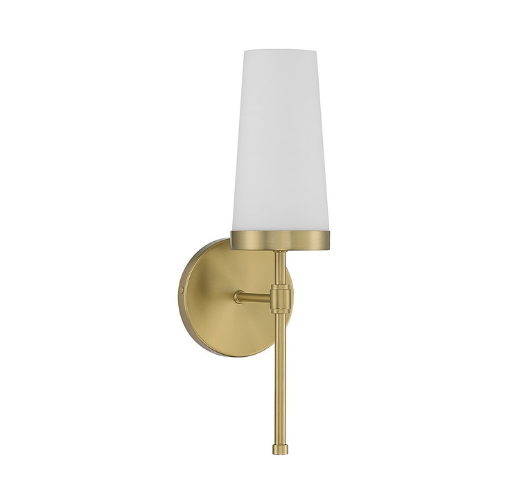 Savoy House 9-2801-1-322 One Light Wall Sconce, Warm Brass