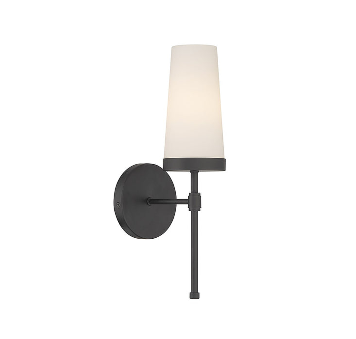 Savoy House 9-2801-1-89 One Light Wall Sconce, Matte Black