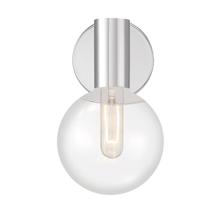 Savoy House 9-3076-1-11 One Light Wall Sconce, Chrome