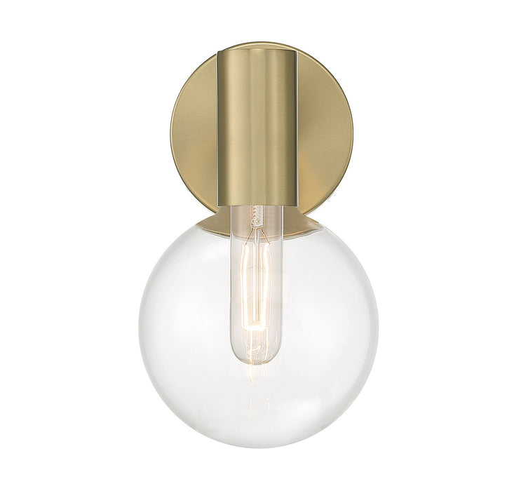 Savoy House 9-3076-1-322 One Light Wall Sconce, Warm Brass