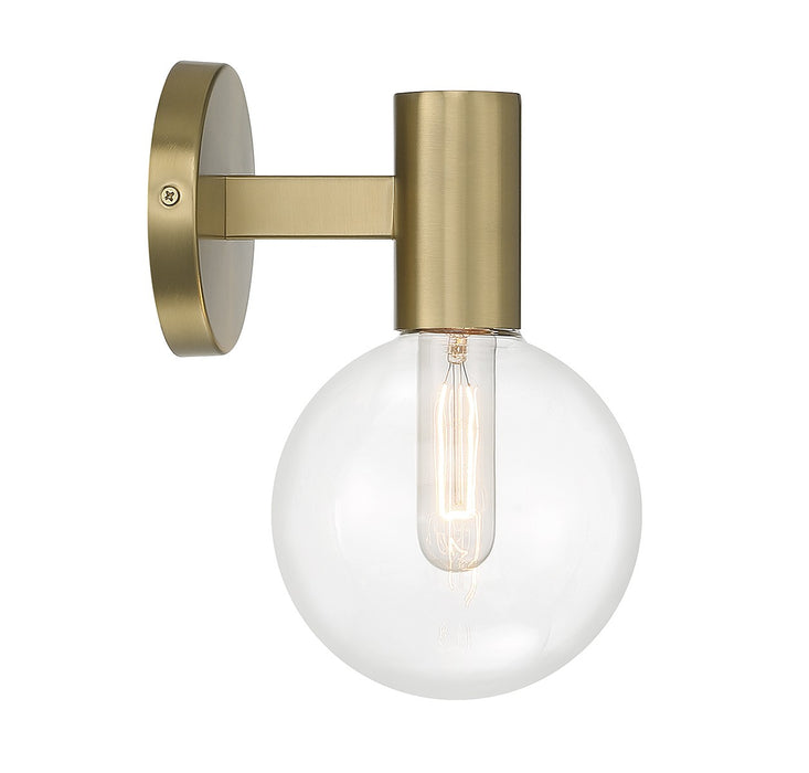 Savoy House 9-3076-1-322 One Light Wall Sconce, Warm Brass