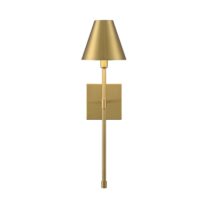 Savoy House 9-5201-1-322 One Light Wall Sconce, Warm Brass