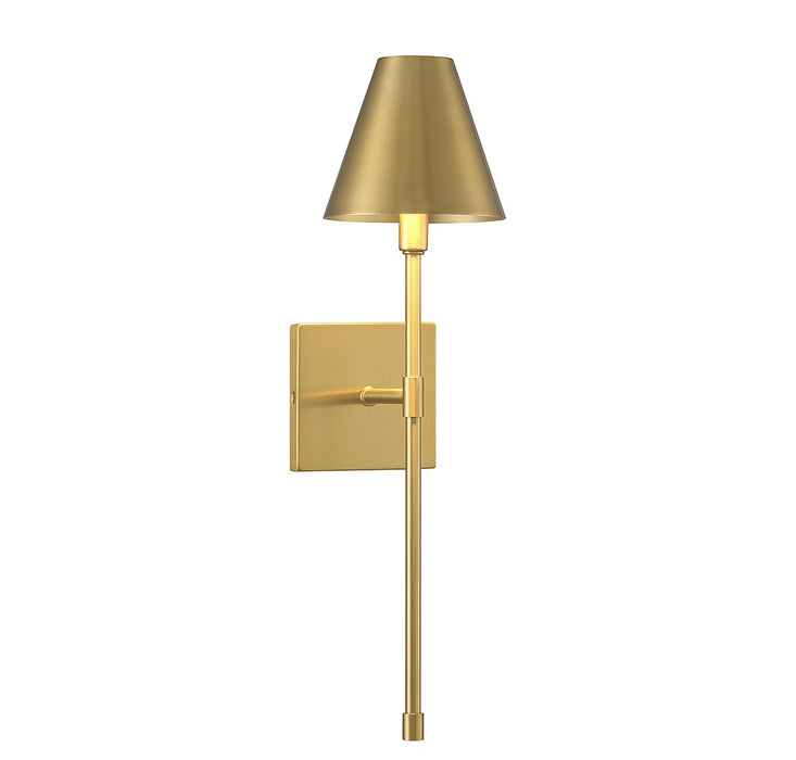 Savoy House 9-5201-1-322 One Light Wall Sconce, Warm Brass