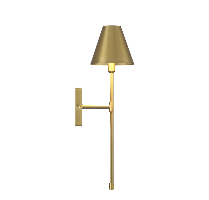 Savoy House 9-5201-1-322 One Light Wall Sconce, Warm Brass