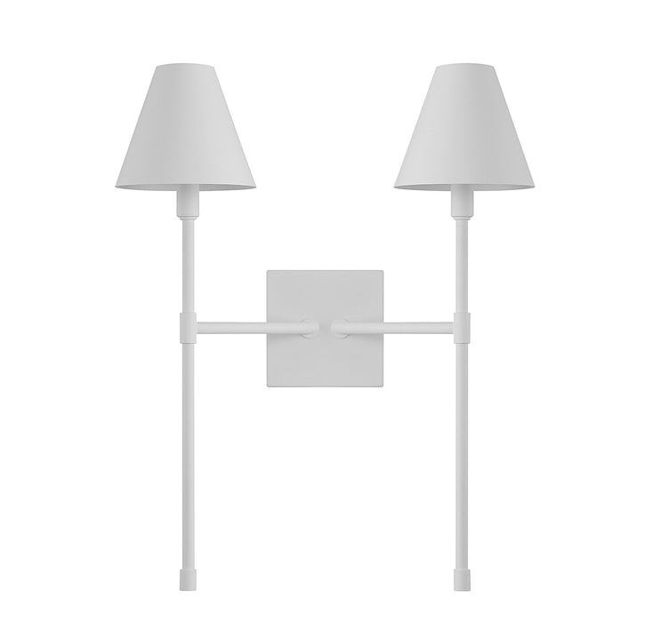 Savoy House 9-5202-2-83 Two Light Wall Sconce, Bisque White