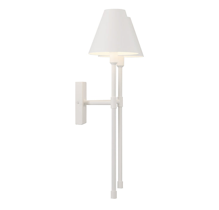 Savoy House 9-5202-2-83 Two Light Wall Sconce, Bisque White
