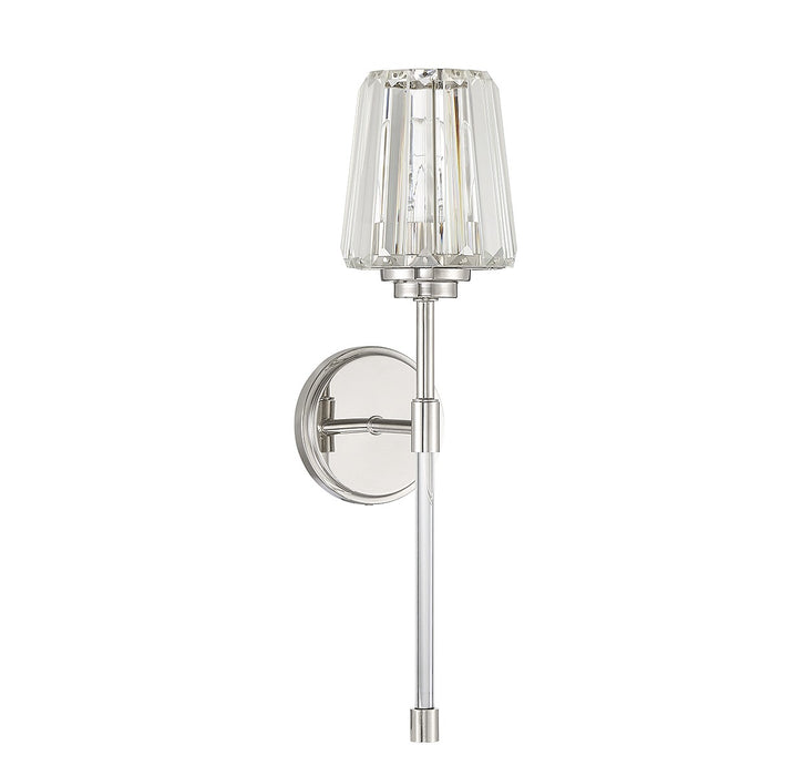 Savoy House 9-6001-1-109 One Light Wall Sconce, Polished Nickel