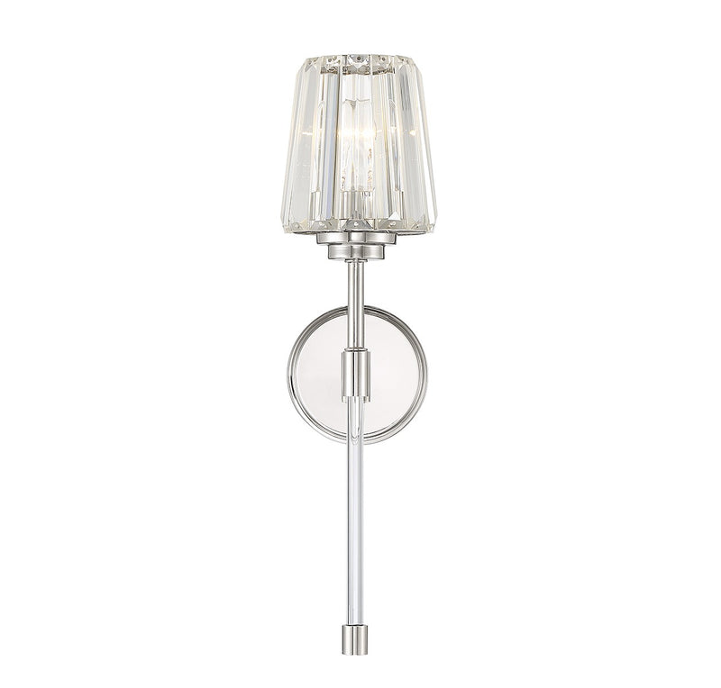 Savoy House 9-6001-1-109 One Light Wall Sconce, Polished Nickel