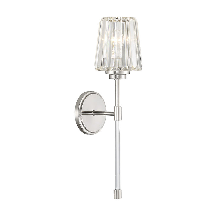Savoy House 9-6001-1-109 One Light Wall Sconce, Polished Nickel
