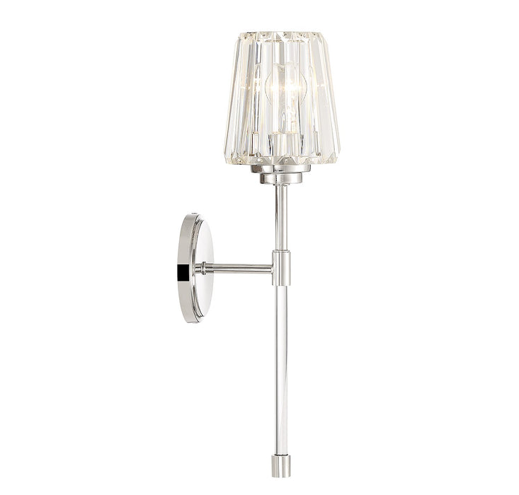 Savoy House 9-6001-1-109 One Light Wall Sconce, Polished Nickel
