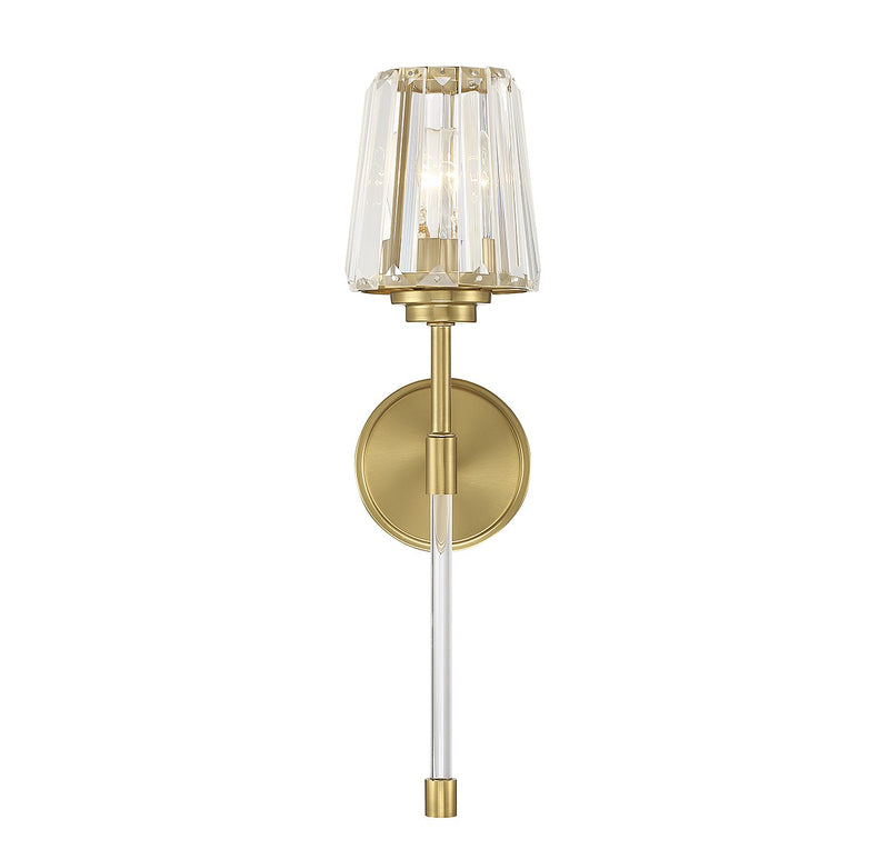 Savoy House 9-6001-1-322 One Light Wall Sconce, Warm Brass