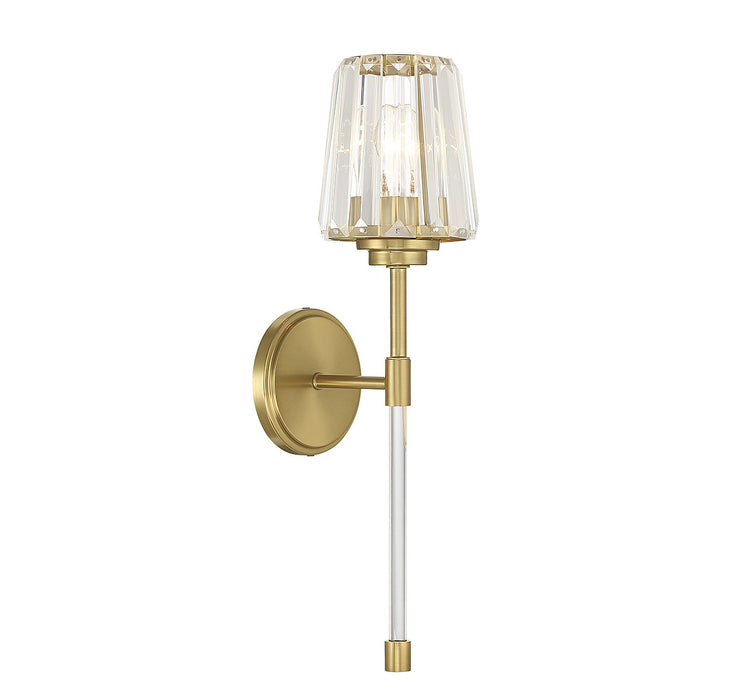 Savoy House 9-6001-1-322 One Light Wall Sconce, Warm Brass