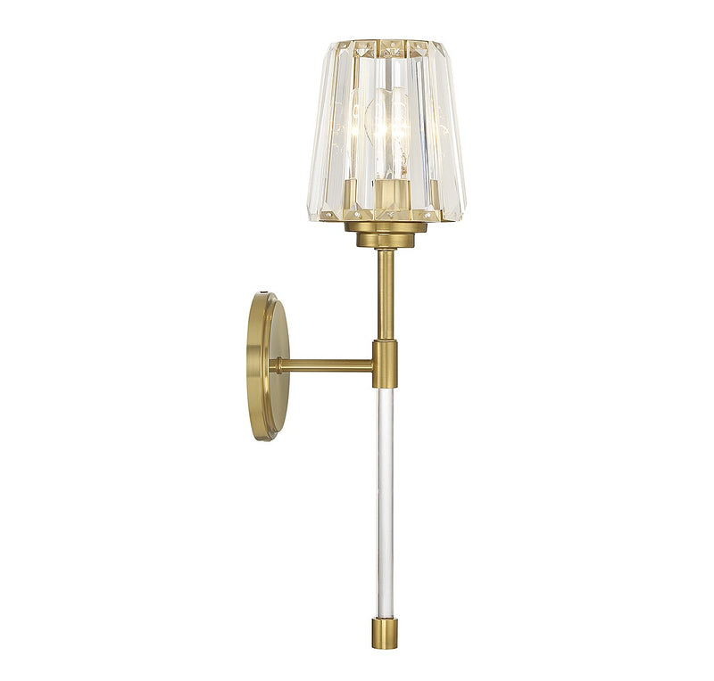 Savoy House 9-6001-1-322 One Light Wall Sconce, Warm Brass