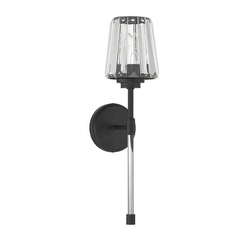 Savoy House 9-6001-1-89 One Light Wall Sconce, Matte Black